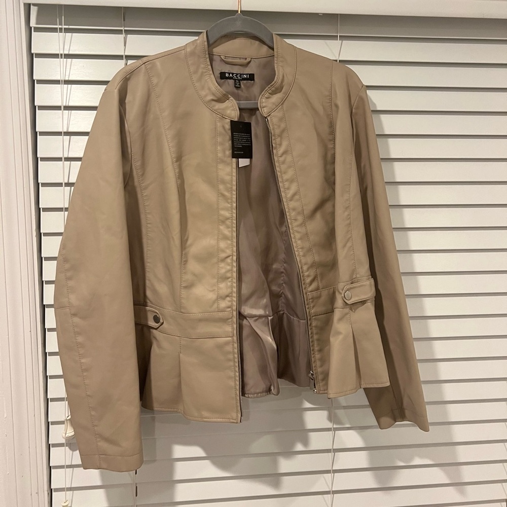 Baccini leather jacket